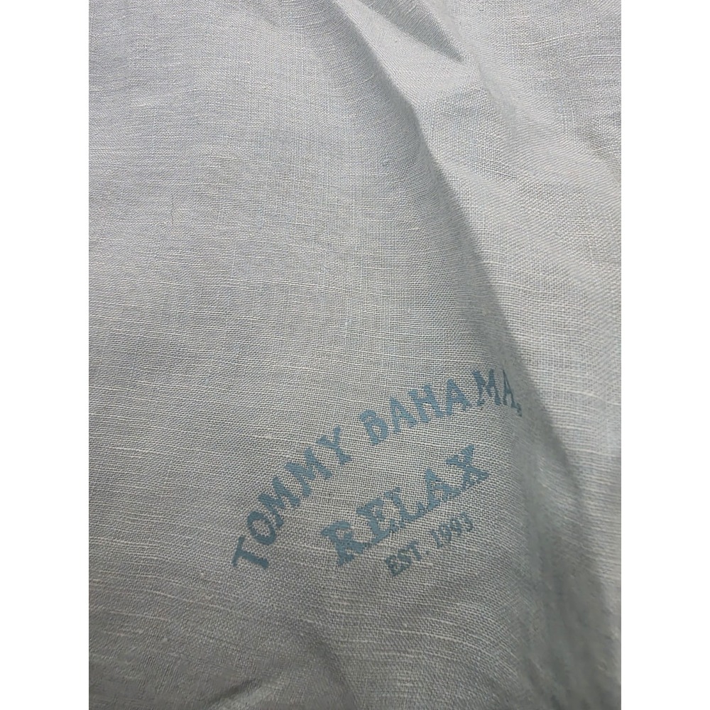 Tommy Bahama Relax 2X 100% Linen Shirt Light Blue Big Tall Long Sleeve Button Up - Picture 4 of 8